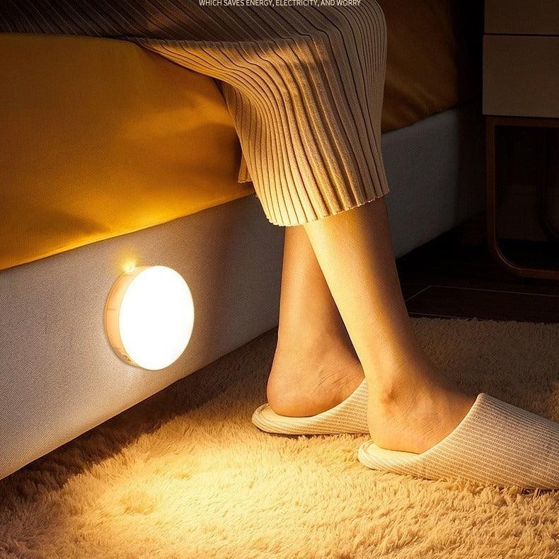 Luminária LED Sem Fio com Sensor de Presença – Recarregável por USB, Instalação Fácil e Automática (3 Unidades)