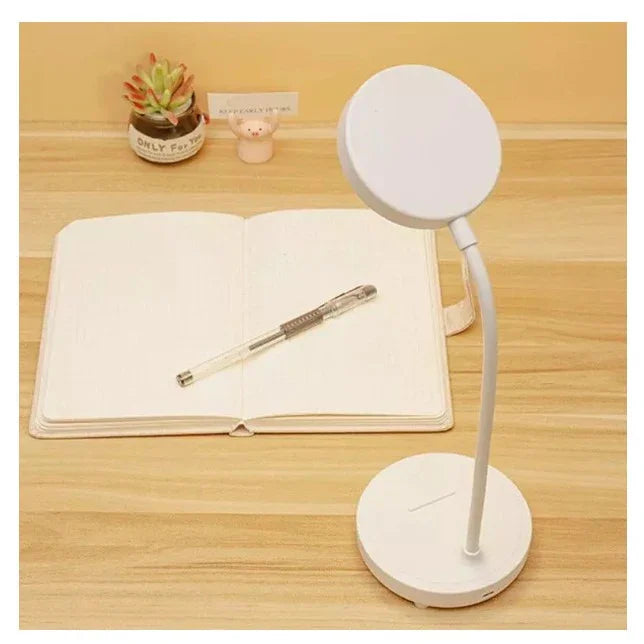 Luminária de Mesa LED – Recarregável com Toque e Proteção para os Olhos